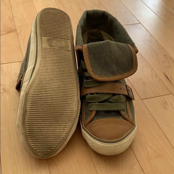 Aldo army green hi top sneakers - Picture 5 of 6